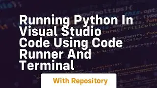 Running python in visual studio code using code runner and terminal