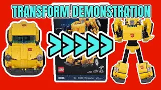 Lego Transformers 10338 Bumblebee Transformation Video CAR TO ROBOT