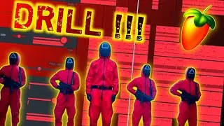 HOW TO MAKE DRILL BEAT IN FL STUDIO MOBILE | SQUID GAME DRILL REMIX DARK