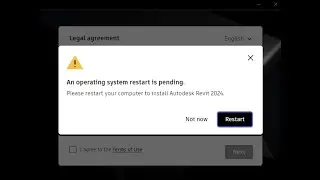 FIX  An operating system restart is pending when installing Autodesk products
