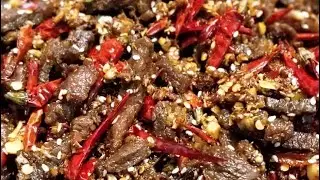 Сушёная говядина  牛肉干   Китайская закуска 中国小吃