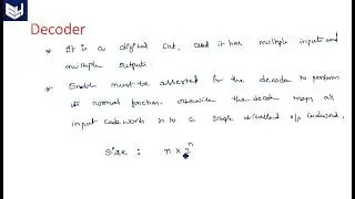 Decoder | 2x4 | truth table | Digital Systems Design | Lec-51