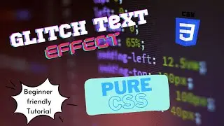Simple CSS project for beginners | CSS text effect