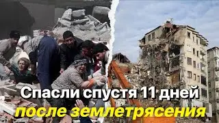🤯 Женщину достали живой из-под завалов спустя 11 дней после землетрясения в Турции.#Tyrkey #Турция