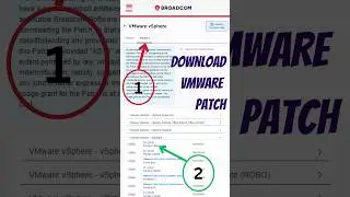 Download VMware vSphere Patches from Brodcome ✅🖥️👉 #shorts #vmware #patch