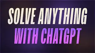 Use ChatGPT to SOLVE ANY Product Design Problem Statement!
