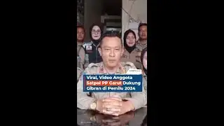 Viral, Video Anggota Satpol PP Garut Dukung Gibran di Pemilu 2024