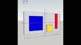 Equally space the distance in between objects | SketchUp