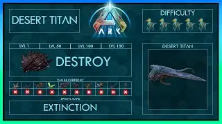 Desert Titan easy Tame + Abilities | Full Guide | Ark