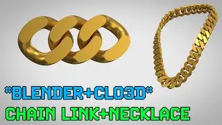 Blender + CLO3D | Cuban Chain Necklace
