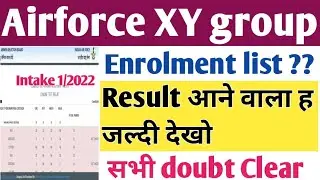 Air force enrolment list 2/2021/Indian Airforce XY group result / Airforce XY group cutoff 2021