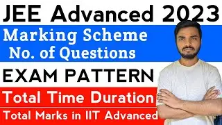 JEE Advanced Exam Pattern 2023 - Marking Scheme, No. of Questions