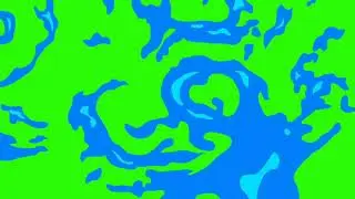 Animated Blue Flame Green Screen #2 with Sound
