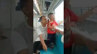 Naik Kereta Cepat monorel pemandangan Indah 