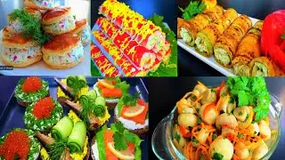 7 идей вкусных ЗАКУСОК на новогодний стол 2022! Праздничные закуски из простых продуктов!