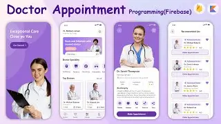 Appointment app Android Studio Project with Firebase & Kotlin- android studio Koala