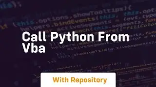 call python from vba