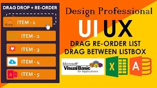 VBA UI UX-17: Drag-drop to reorder or move items between UserForm Listbox