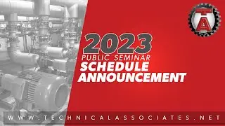 Technical Associates' 2023 Schedule Announcement