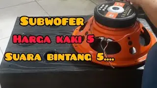 unboxing speker subwofer dan langsung tes suara bassnya
