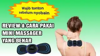 Cara Menggunakan Mini Massager | Review dan Cara Pakai Alat Pijat Elektrik Mini Massager Terbaru