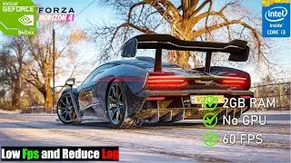 🔧HOW TO FIX FORZA HORIZON 4 LAG IN LOW END PC | 4GB RAM WITHOUT GRAPHIC CARD