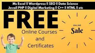 #Free Online Courses with Free Certificates#withme