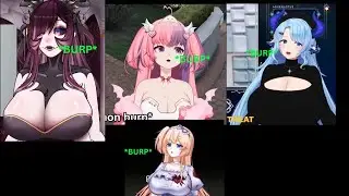 AurumVT, Ironmouse Miilkywayz and Hime Hajime Burps Compilation