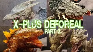 X-Plus Deforeal Burning Godzilla, King Ghidorah, Biollante and Rodan 2019 - part 2