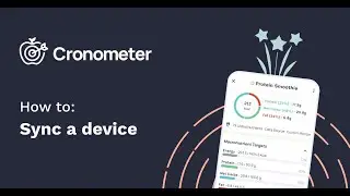 How To: Sync A Device With Cronometer