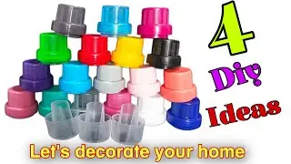 Don’t Throw Away Detergent Lids! 4 Diy Genius Craft Ideas With Plastic Lids