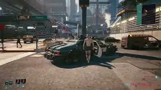 Random Npc tries to escape from the Police Cyberpunk 2077 Patch 1.6
