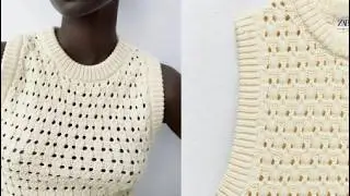 Простой и уютный!!! Фактурный узор с платья от Zara. Как вязать?