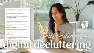 Declutter Your Digital for 2024 | Inbox Zero, Tech Detox & Camera Roll ✨ Design Your Year Challenge