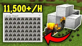 EASIEST COAL FARM Minecraft Bedrock 1.21+!