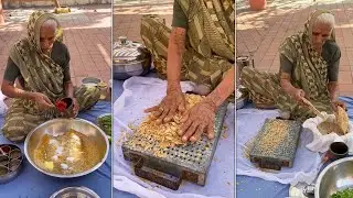 👵🏻90-YEAR-OLD-DADI-MAA👵🏻 Making her Special Recipe || Traditional Dish - Unique Dhokla Recipe