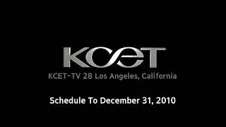 KCET-TV 28 Los Angeles - Schedule To Friday December 31, 2010