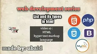 video 10 || what is list and its types in html ||full web development  course for beginners