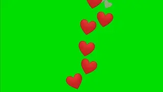 Love Heart pop up animation Green screen effect HD