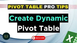 How to create dynamic pivot tables in Excel like a pro l OFFSET formula