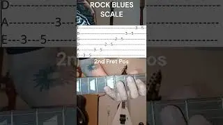 Rock and Blues Scale - Guitar Lesson Played In Three Positions - With Tabs