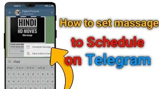 How to schedule message on telegram app - How to use telegram app 