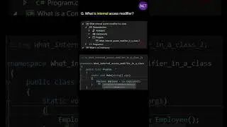 What is internal access modifier ?