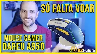 Review Mouse gamer sem fio BZFuture Dareu A950 - beleza, qualidade e preço INCRÍVEIS no mouse e dock