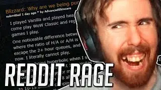 Asmongold Gets MAD Reading Classic WoW Reddit Post Regarding Faction Imbalance in Classic