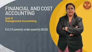 5.6.2 Economic order quantity (EOQ) | CB-604 |
