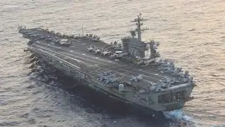 Two aircraft carriers to remain in the Middle East 'for now'