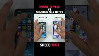 IPHONE 16 PLUS VS SAMSUNG S24 ULTRA SPEED TEST !!