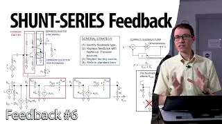 Shunt-Series feedback example with transistor amplifier (6 - Feedback)