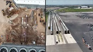 Tesla Gigafactory Texas | 7-19-24 | tunnel work, cooling pipes, railyard ops #BoringCo. @tesla